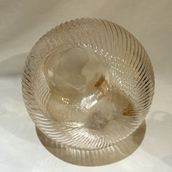 VTG Hazel Atlas Pink Glass Ribbed Ball Orb Pitcher 80 oz Ice Guard Lip Spout - Picture 7 of 7